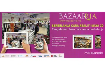 INTERAKTIF: Pelanggan akan mendapat pengalaman interaktif 3D apabila membeli barangan di BazaarRia. - Foto MI PLANETS