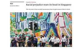 PERIHAL KEHARMONIAN KAUM: Pesuruhjaya Tinggi Singapura ke Britain, Encik Lim Thuan Kuan, telah membidas satu artikel majalah The Economist mengenai hubungan dah keharmonian antara kaum di negara ini, yang antara lain mengatakan bahawa "Pemerintah mengawal imigresen untuk memastikan campuran kaum terus stabil, yang mendatangkan kesan di mana penguasaan etnik Cina dikekalkan". - Foto TANGKAP LAYAR LAMAN THE ECONOMIST