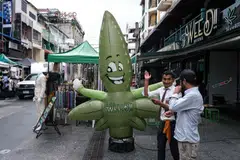 Kedai ubat hanya dibenarkan menjual ganja kepada mereka yang mempunyai lesen atau preskripsi daripada pakar perubatan.