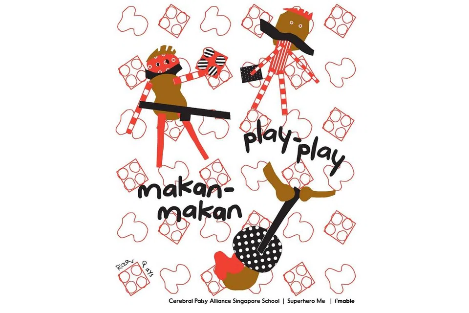 PAPAR KEGIATAN KEGEMARAN: Desain pek Hari Kebangsaan bertajuk "Eat, Play, Repeat" yang direka Rizq Nawfal dan Qays Naushad. - Foto NDP2020 EXCO