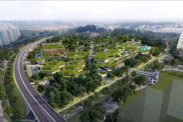 HAB BERSEPADU: Bukit Canberra akan memaparkan kemudahan seperti kolam renang dan pusat penjaja makanan.