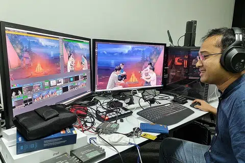 BUAT ATURAN BERDASAR KEPERLUAN: Pengarah ISGN Ventures, Encik Fazli Mansor terus mengamalkan aturan di mana separuh pekerja akan bertugas dari rumah. Pekerja yang perlu menggunakan peralatan khusus akan ke pejabat untuk melaksanakan tugas mereka. - FOTO: ISGN VENTURES