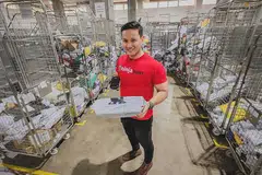 DARI SAF KE SEKTOR LOGISTIK: Sebagai lulusan kejuruteraan mekanikal NTU dan penerima biasiswa SAF yang pernah berkhidmat sebagai pegawai tentera selama tujuh tahun, kerjaya terkini Encik Fuad bersama syarikat Ninja Van memerlukannya mengesan jenayah penipuan kiriman barangan dan e-dagang. - Foto BH oleh NUR DIYANA TAHA