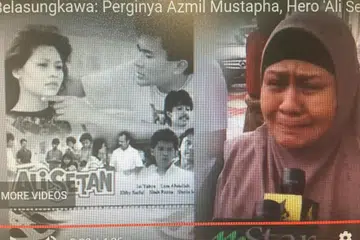 Ogy yang amat sedih mendapat berita kematian Azmil Mustapha. - Foto TANGKAP LAYAR VIDEO MSTAR ONLINE