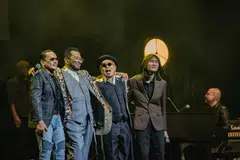 Gabungan empat penghibur yang masih ‘berbisa’, (dari kiri) Ameng Spring, Datuk Nash, Jatt Ali dan Zamani.