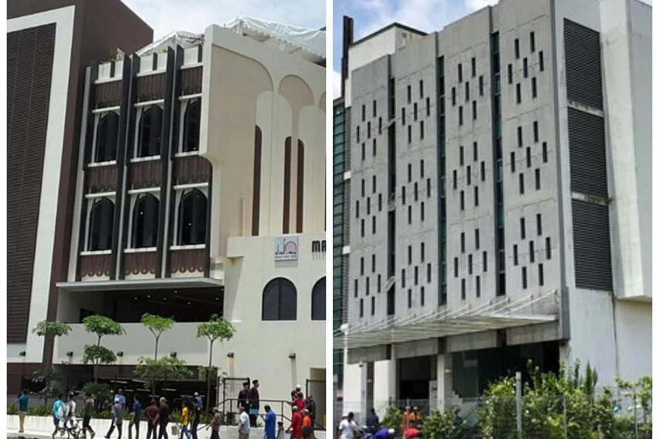 RANCANGAN MENYERANG DUA MASJID DAPAT DIBANTERAS: Masjid Yusof Ishak (kiri) dan Masjid Assyafaah menjadi sasaran serangan remaja yang kini dalam tahanan ISA. Remaja itu merancang menyerang masjid-masjid ini sebagai memperingati ulang tahun kedua serangan masjid di Christchurch, New Zealand. - Foto-foto FAIL