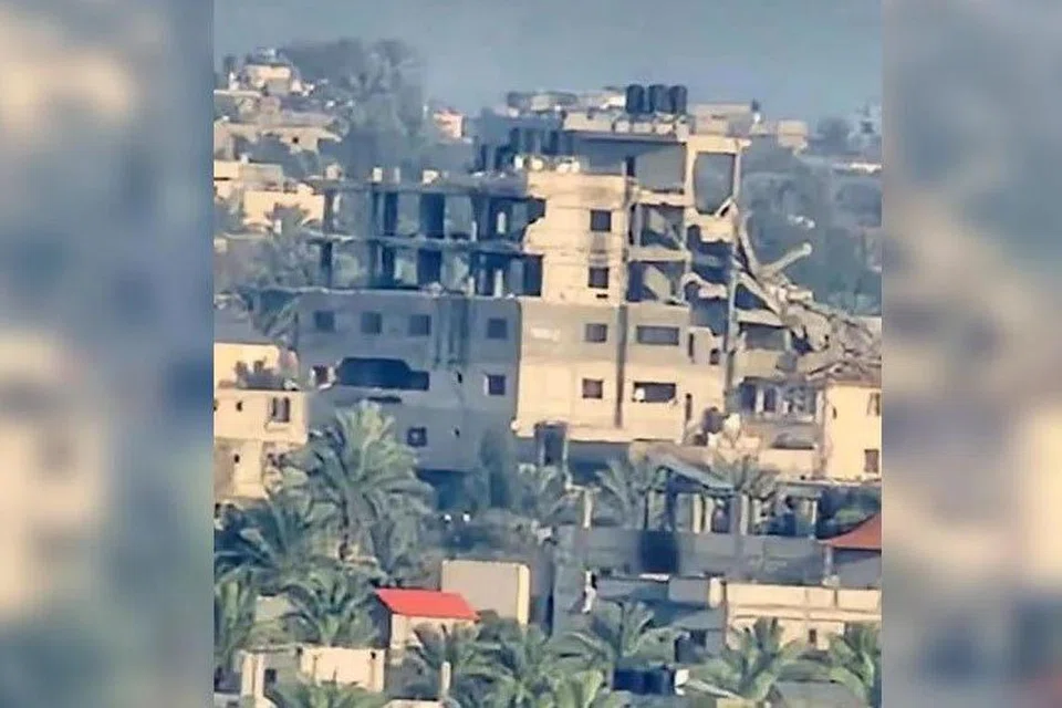 TIADA LAGI: Keadaan bangunan menempatkan stor barangan milik Encik Abu Faiq di Khan Yunis, Semenanjung Gaza musnah dibom tentera Zionis pada 6 Disember lalu.