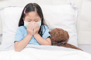 bersin, kanak-kanak, virus