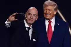 Presiden Persekutuan Bola Sepak Antarabangsa, Gianni Infantino,  Presiden Amerika Syarikat, Donald Trump, aduan Jawatankuasa Olimpik Antarabangsa (IOC), Fifa, Piala Dunia