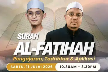 Seminar ‘Surah Al-Fatihah: Pengajaran, Tadabbur dan Aplikasi’ dibimbing oleh Ustaz Zulkiflee Bachik dan Ustaz Khairul Zaman.