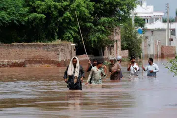 India, Pakistan, banjir kilat, hujan lebat, monsun