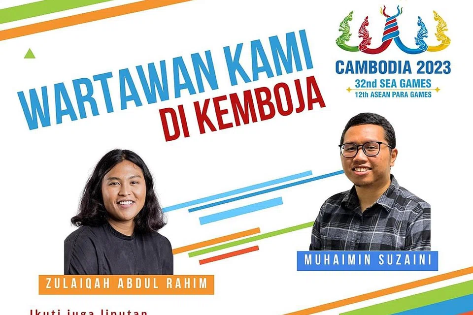 MANTAP: Pasukan floorball wanita Singapura menang besar 16-0 ke atas tuan rumah Kemboja dalam aksi pertama Sukan SEA 2023 mereka di Dewan Taman Dinosaur pada Khamis. - Foto SPORT SINGAPORE KEMBALI RAJA: (Dari kiri) Beh Kun Ting, Clarence Chew, Koen Pang, Ethan Poh dan Izaac Quek meraih pingat emas Sukan SEA pertama negara dalam tenis meja berpasukan lelaki sejak 2015. - Foto ST
