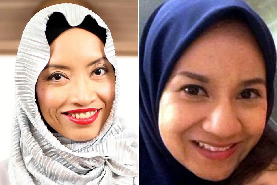 TURUT BERI PANDUAN DI BENGKEL: Dr Elly Sabrina Ismail (kiri) dan Dr Nur Farhan Mohd Alami.