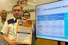 M’sia, diskaun pengangkutan rel, tangani krisis bahan api, kos hidup 