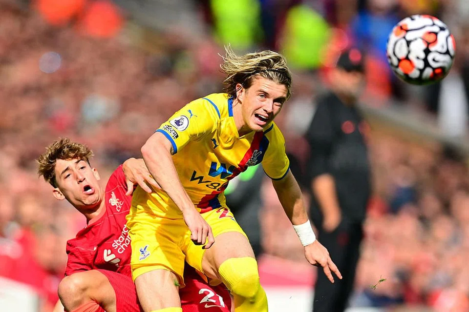 CONOR GALLAGHER: Pemain tunggak ini tidak dibenarkan bermain bagi Crystal Palace menentang kelab asalnya, Chelsea. - Foto fail