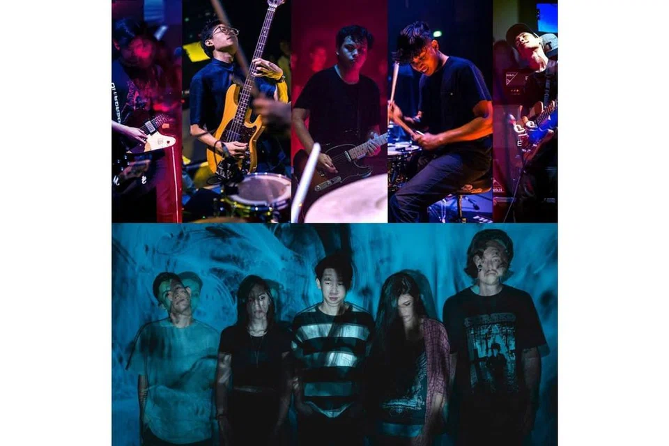 SUARA HATI ANAK MUDA: Pesta Muzik Rok dan Indie yang diadakan secara hibrid di Maktab Seni Lasalle dan pelbagai platform media sosial pada hari ini dan esok, antara lain, mengetengahkan sajian muzik band rok progresif, Amateur Takes Control (atas) dan band 'post-hardcore', Caracal, - Foto MAKTAB SENI LASALLE