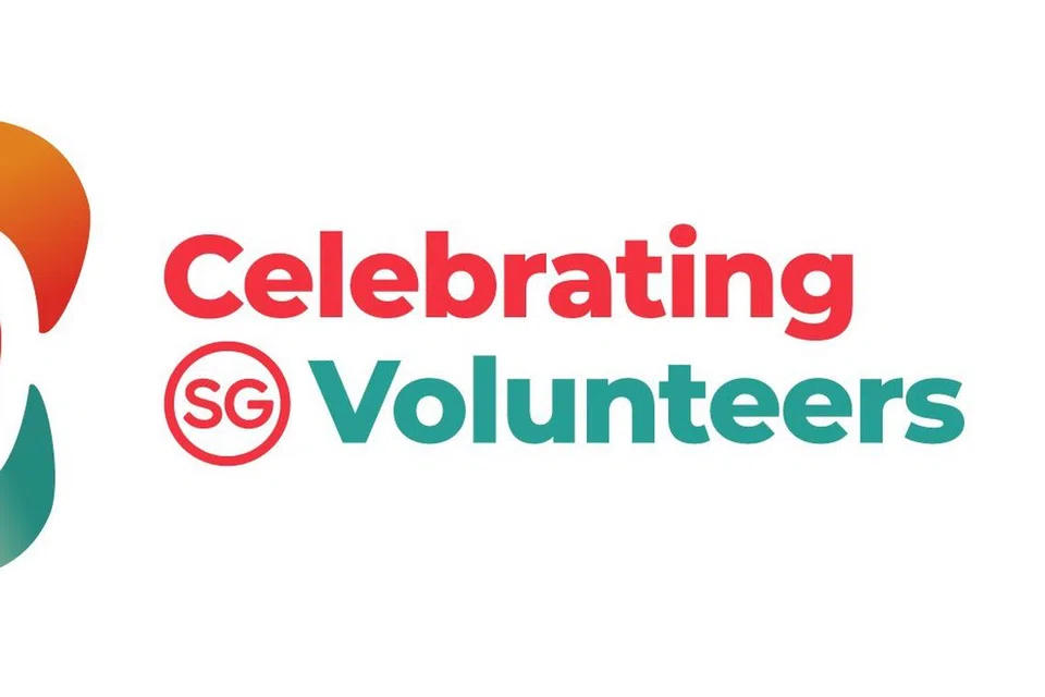 Logo untuk Kementerian Pembangunan Sosial dan Keluarga (MSF) menyambut Tahun Meraikan Sukarelawan (YCVolunteers). 