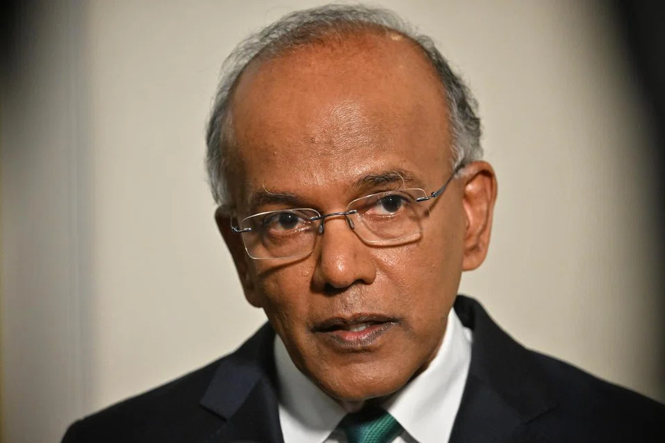 TIDAK SELARAS UNDANG-UNDANG ANTARABANGSA: Encik Shanmugam berkata Israel ada hak pertahan diri namun tidak bermakna boleh bunuh orang awam sembarangan, dengan hukuman kolektif juga terlarang dalam konteks situasi di Gaza sekarang.