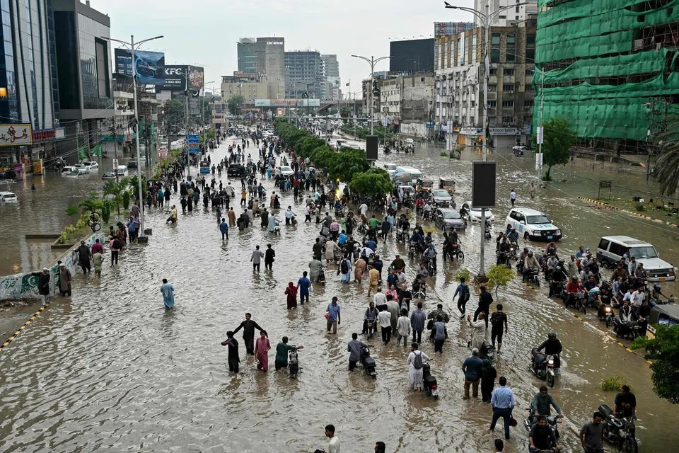 karachi, banjir, pakistan