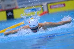 PINGAT EMAS: Perenang Singapura, Wong Zhi Wei, merangkul pingat emas dalam acara lelaki 100 meter gaya kupu-kupu berklasifikasi S13 dengan mencatat masa 1 minit 03.87 saat di Stadium Akuatik Morodok Techo di Kemboja pada Selasa.