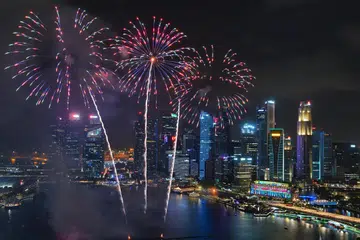 PERAYAAN: Bunga api di sambutan Tahun Baru 2023 pada 31 Disember 2022. 