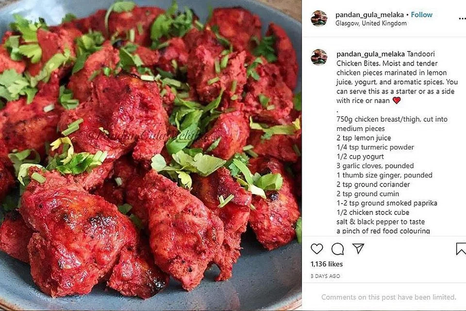 TANDOORI CHICKEN BITES - INSTAGRAM PANDAN_GULA_MELAKA