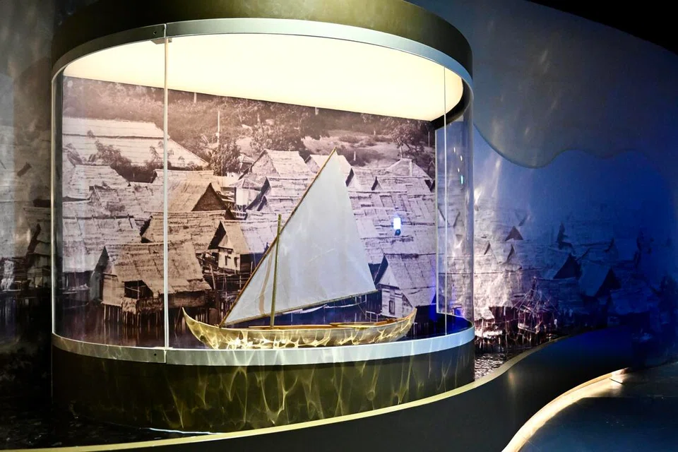 Galeri Sejarah Singapura, masyarakat Orang Laut, jongkong, encik nasrun syawal, jong, tanjung pinang, fluid beginnings, national musuem singapore, muzium negara singapura, maritim, dunia Melayu