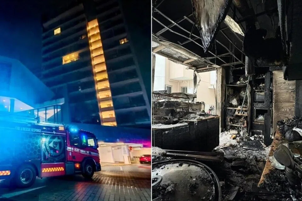 kebakaran, kovan regency, hospital