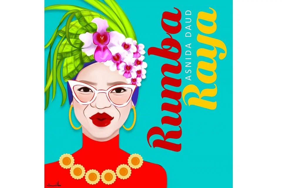 Kulit 'single' Rumba Raya yang berwarna-warni sesuai dengan personaliti ceria Asnida ini dihasilkan Mashita Mohamad. - Foto ihsan MEGAT MUHAMMAD FIRDAUS