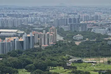 TAPAK BINAAN BARU: Dua plot tanah Tanjong Rhu terletak di sebelah Sungai Geylang (tengah), manakala yang ketiga bersebelahan Kelab Renang Singapura, antara Tanjong Rhu Road dan East Coast Parkway (kanan).