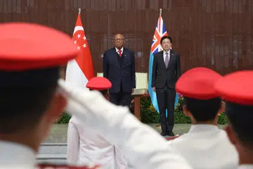 Sitiveni Rabuka, Fiji PM, PM Lawrence Wong