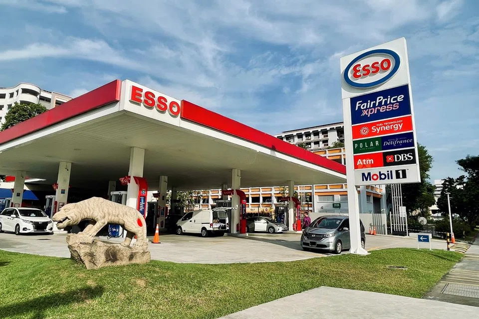 HENTI OPERASI: Stesen pam minyak di Esso Tampines Avenue 7 yang dikenali dengan atung harimau, telah ditutup sejak 27 September 2023 dan akan diganti pengendali lain.