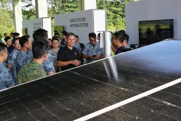 Ladang solar, SAF, Pangkalan Udara Sembawang, Chan Chun Sing