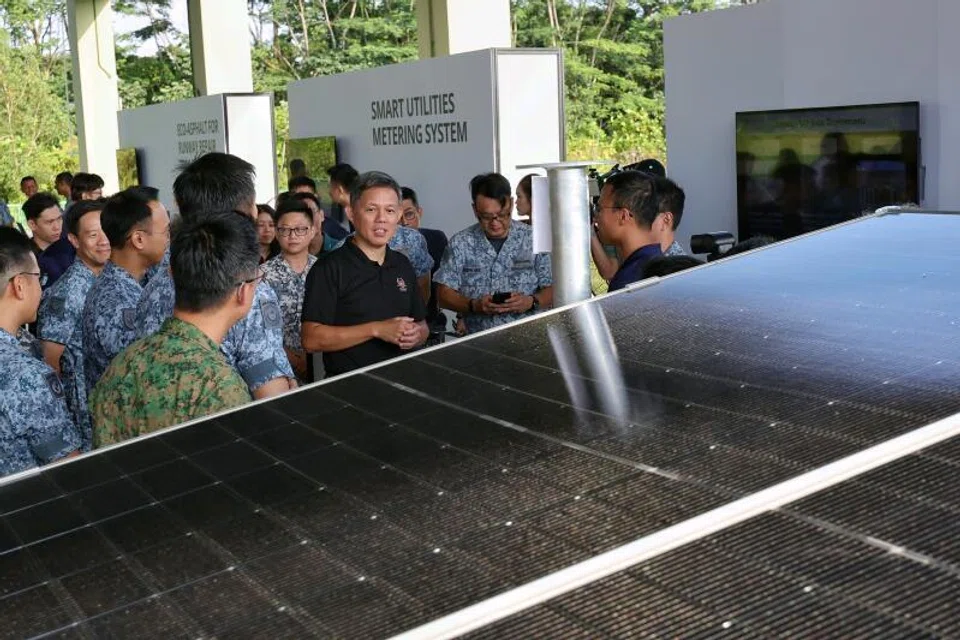Ladang solar, SAF, Pangkalan Udara Sembawang, Chan Chun Sing