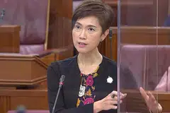 Cik Josephine Teo, Menteri Tenaga Manusia. 