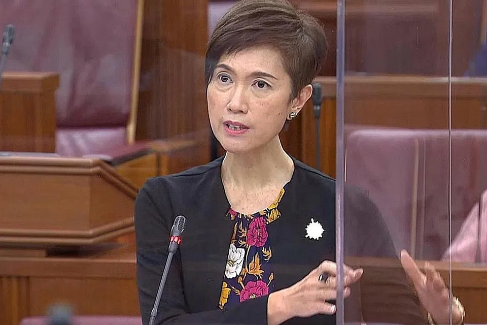 Cik Josephine Teo, Menteri Tenaga Manusia. 