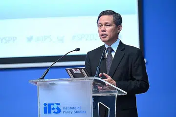 ENCIK CHAN: Sedang Singapura terus lebih bersepadu dengan dunia luar, lebih banyak tekanan persaingan akan dihadapi rakyatnya. - Foto IPS