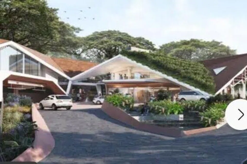 Tempat kenderaan menghantar dan menjemput pengantin akan diperbarui dengan ciri air dan taman. 