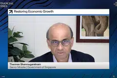 Menteri Kanan, Encik Tharman Shanmugaratnam (gambar atas).