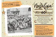 Kongsi gambar sempena rai ulang tahun ke-60 BH!