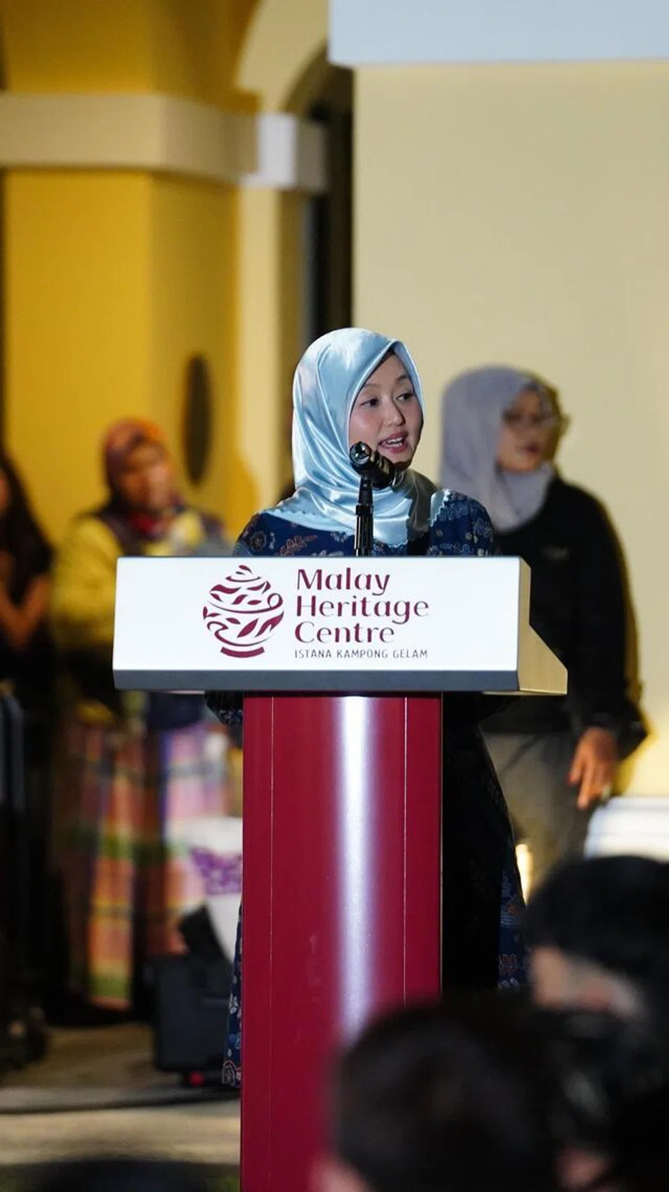 Menteri Negara (Penerangan dan Pembangunan Digital merangkap Kesihatan), Cik Rahayu Mahzam, menyampaikan ucapan pada majlis penutup Festival Belia DKSG 2026 di Taman Warisan Melayu pada 11 Julai.