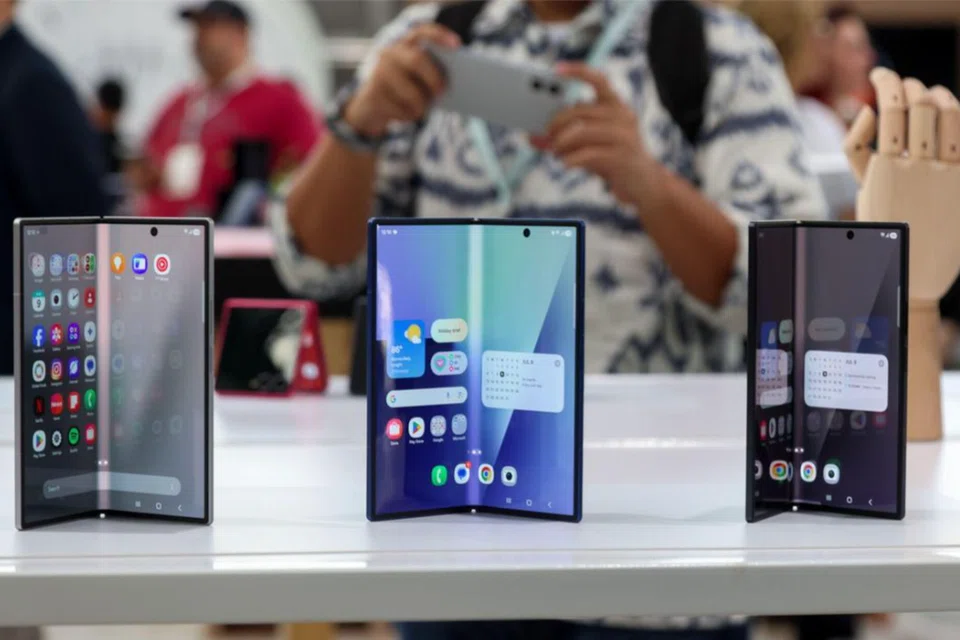 Model baru dari Samsung, Samsung Galaxy Z Fold 7 dilancarkan di New York, Amerika Syarikat, pada 9 Julai 2025.