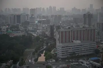 Jerebu di kawasan tengah Singapura pada 7 Oktober 2023. Pemanasan El Nino adalah penyumbang utama kepada keadaan jerebu yang kurang teruk pada 2023 di Indonesia, Singapura dan Malaysia. 