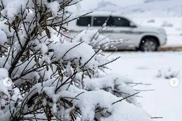 Arab Saudi, salji, Jabal Al-Lawz, Tabuk, musim sejuk