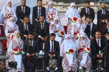 kahwin ramai-ramai, al fares al shahim, khan younis, gaza