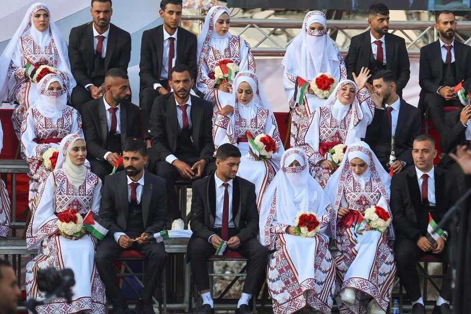 kahwin ramai-ramai, al fares al shahim, khan younis, gaza