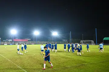 Untuk bersiap sedia bagi menentang Timor Leste di Sukan SEA 2025 pada 6 Disember, pasukan bawah 22 tahun negara  mereka telah mengadakan latihan di Kelab Bola Sepak Romsai pada 5 Disember.  
