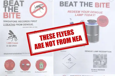 JANGAN MUDAH TERPEDAYA : NEA beri amaran, agar tidak mengimbas kod QR dalam risalah ini.