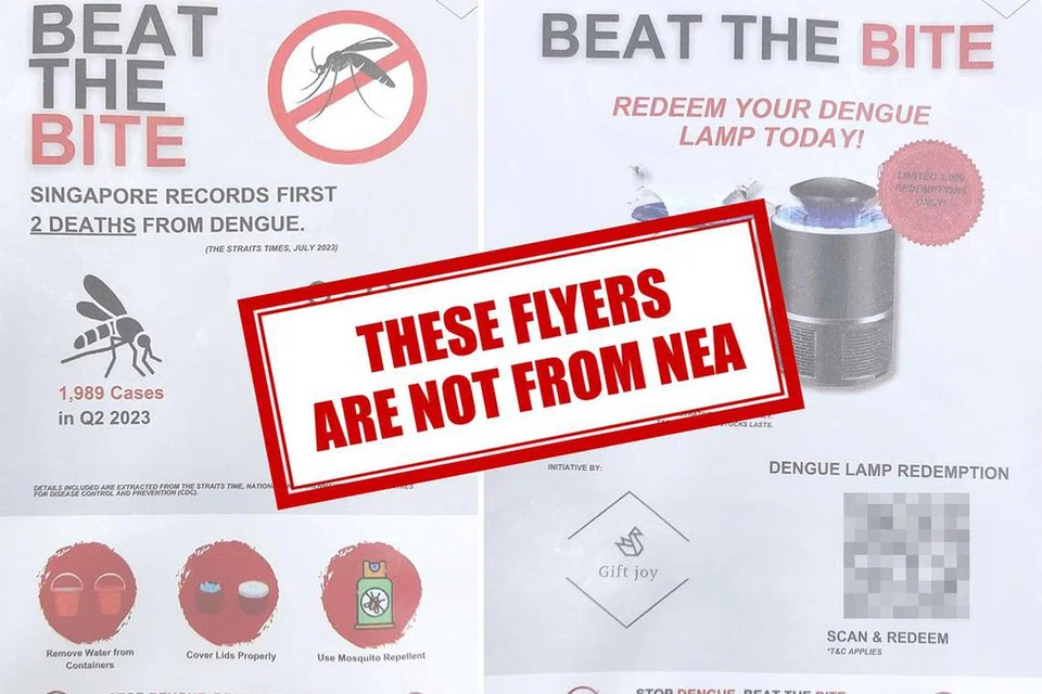 JANGAN MUDAH TERPEDAYA : NEA beri amaran, agar tidak mengimbas kod QR dalam risalah ini.