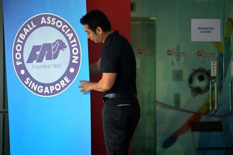 PEMILIHAN PUCUK PIMPINAN: Persatuan Bola Sepak Singapura (FAS) bakal mengadakan pemilihan pucuk pimpinan pada 29 April ini. - Foto THE STRAITS TIMES